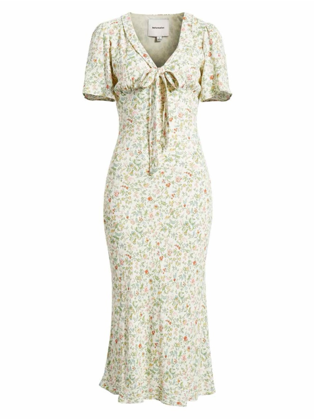 NWT Reformation Tyra Midi Dress in Gardener Size 4